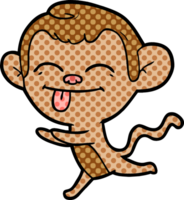 macaco de desenho animado correndo png