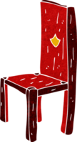 vieille chaise de dessin animé png