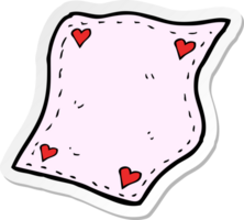 sticker of a cartoon handkerchief png
