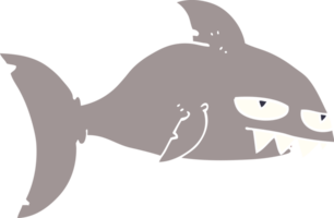 dessin animé doodle requin mortel png