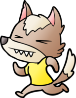 Wütender Wolf-Cartoon png