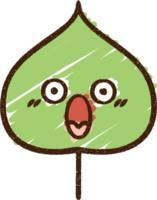 Shocked Leaf Chalk Drawing png