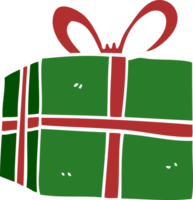 cartoon doodle wrapped present png