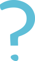 flat color retro cartoon of a question mark png