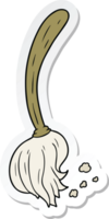 sticker of a cartoon mop png