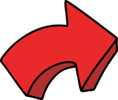 cartoon of a pointing arrow png