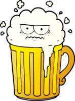 caneca de cerveja dos desenhos animados png