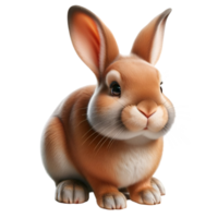 Illustration of cute easter bunny png