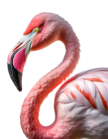 stänga upp flamingo porträtt png
