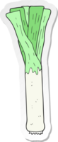 adesivo di un porro cartone animato png