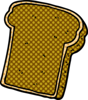 cartone animato scarabocchio fetta di pane png