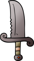 cartoon doodle jeweled sword png