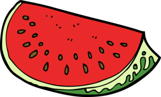 Cartoon-Wassermelonenscheibe png