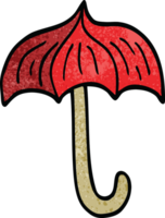 cartoon doodle open umbrella png