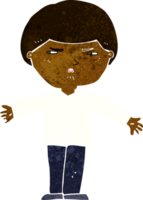 tecknad irriterad man png