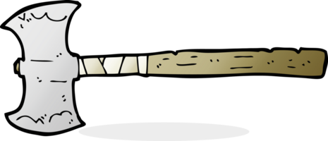 cartoon double sided axe png