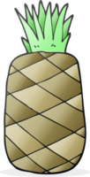 Hand gezeichnet Karikatur Ananas png