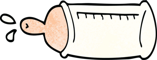 cartoon doodle baby bottle png