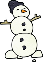 cartoon doodle traditional snowman png