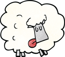 cartoon doodle funny sheep png