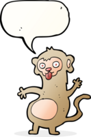 funny cartoon monkey with speech bubble png