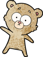 sorpreso orso cartone animato png