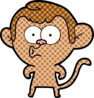 cartoon hooting monkey png