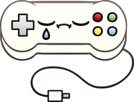 gradient shaded cartoon of a game controller png