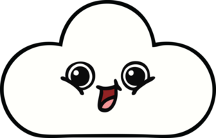 carino cartone animato di un' nube png