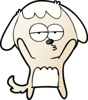 cartoon bored dog png