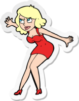 sticker of a cartoon female spy png