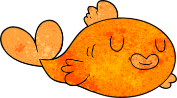 contento cartone animato pesce png