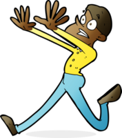 cartoon man running away png