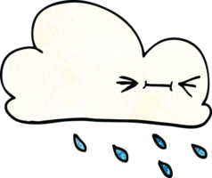 cartoon doodle expressive weather cloud png