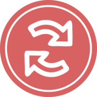 Recycling Pfeil kreisförmig Symbol Symbol png