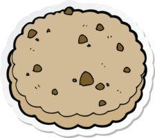 pegatina de una galleta de dibujos animados png