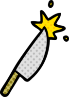 Cartoon scharfes Messer png