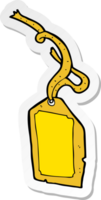 sticker van een cartoon bagagelabel png