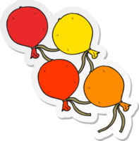 sticker of a cartoon balloons png