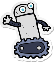 sticker of a cartoon robot png