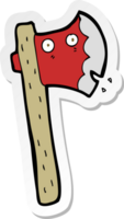 sticker of a cartoon axe png
