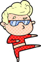 cartoon cool guy png