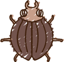 desenho de giz de inseto png