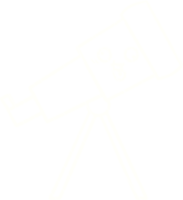 disegno a gesso del telescopio png