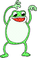 grenouille de griffonnage de dessin animé png