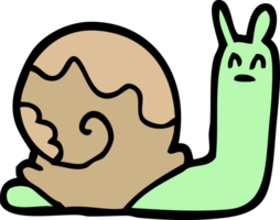 Cartoon-Doodle-Schnecke png