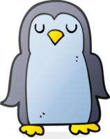 mão desenhado desenho animado pinguim png