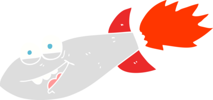 flat color illustration of missile png