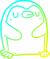 verkoudheid helling lijn tekening van een tekenfilm pinguïn png