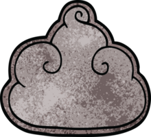 cartoon doodle storm cloud png